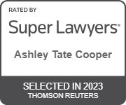 Ashley Tate Cooper Badge Rated by Super Lawyers Selected In 2023 Thomson Reuters